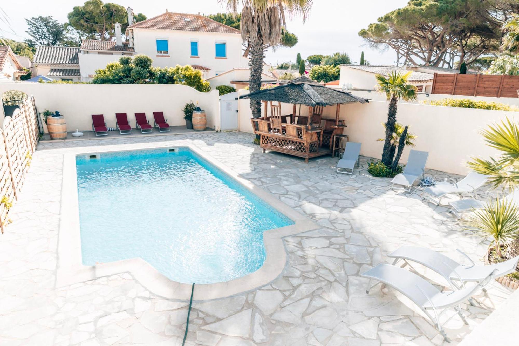 Reve D'Azur, 2 Chambres, Maison Julia En Bord De Mer A La Nartelle, Piscine Partagee, Parking & Terrasse Bbq, Wifi Et Draps Inclus Plage A Pied Sainte-Maxime Exteriér fotografie